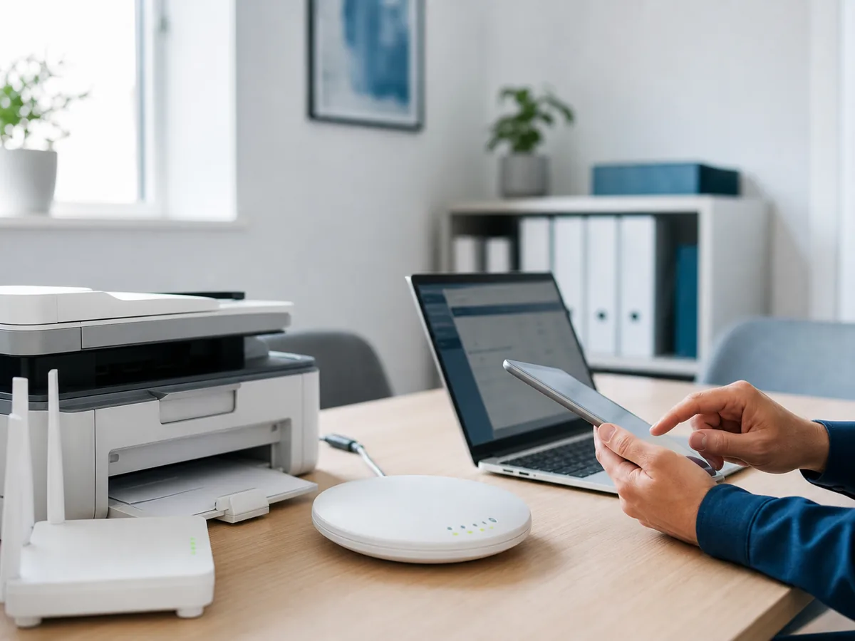 WLAN-Check für Kunden-WLAN in einem kleinen Büro in Senftenberg